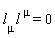 l[mu]*l[`~mu`] = 0