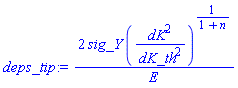2*sig_Y*(dK^2/dK_th^2)^(1/(1+n))/E