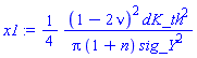(1/4)*(1-2*nu)^2*dK_th^2/(pi*(1+n)*sig_Y^2)