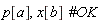 p[a], x[b]