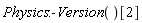 Physics:-Version()[2]