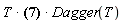 (T*(Physics[`*`](exp(I*H*t/`&hbar;`), O__S, exp(-I*H*t/`&hbar;`)) = O__H(t)))*Dagger(T)
