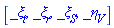 [_xi[t](t, r, S, V), _xi[r](t, r, S, V), _xi[S](t, r, S, V), _eta[V](t, r, S, V)]