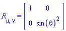Physics:-Ricci[mu, nu] = Matrix(%id = 18446744078236812702)