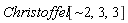 "Christoffel[~2,3,3]"