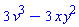 3*v^3-3*x*y^2