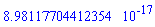 HFloat(8.98117704412354e-17)