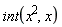 int(x^2, x)