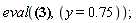 eval(-1-0.4929800000e-1*cos(.1570000000*x)*(c__1*cosh(.1570000000*y)+c__2*sinh(.1570000000*y)+c__3*y*cosh(.1570000000*y)+c__4*y*sinh(.1570000000*y)) = piecewise(-5 < x and x < 5, -1, -10 < x and x < -5, 5 < x and x < 10, 0), y = .75);