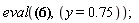 eval(.3140000000*sin(.1570000000*x)*(.1570000000*c__1*sinh(.1570000000*y)+.1570000000*c__2*cosh(.1570000000*y)+c__3*cosh(.1570000000*y)+.1570000000*c__3*y*sinh(.1570000000*y)+c__4*sinh(.1570000000*y)+.1570000000*c__4*y*cosh(.1570000000*y)), y = .75);