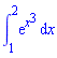 int(exp(x^3), x = 1 .. 2)