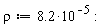 rho := 8.2*10^(-5)