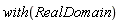 with(RealDomain)