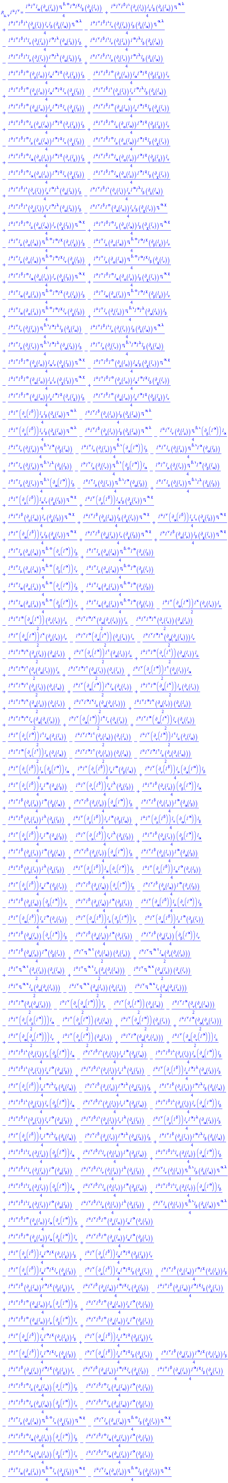 Physics:-Ricci[mu, nu]*l[`~mu`](X)*l[`~nu`](X) = -(1/2)*l[`~mu`](X)*l[`~nu`](X)*l[`~alpha`](X)*l[`~kappa`](X)*Physics:-d_[nu](l[kappa](X), [X])*Physics:-d_[alpha](l[mu](X), [X])-(1/2)*l[`~mu`](X)*l[`~nu`](X)*Physics:-d_[alpha](l[`~alpha`](X), [X])*l[`~kappa`](X)*Physics:-d_[mu](l[kappa](X), [X])*l[nu](X)-(1/2)*l[`~mu`](X)*l[`~nu`](X)*l[`~alpha`](X)*Physics:-d_[alpha](l[`~kappa`](X), [X])*Physics:-d_[mu](l[kappa](X), [X])*l[nu](X)-(1/2)*l[`~mu`](X)*l[`~nu`](X)*l[`~alpha`](X)*l[`~kappa`](X)*Physics:-d_[alpha](Physics:-d_[mu](l[kappa](X), [X]), [X])*l[nu](X)-(1/2)*l[`~mu`](X)*l[`~nu`](X)*l[`~alpha`](X)*l[`~kappa`](X)*Physics:-d_[mu](l[kappa](X), [X])*Physics:-d_[alpha](l[nu](X), [X])+(1/2)*l[`~mu`](X)*l[`~nu`](X)*Physics:-d_[nu](l[`~alpha`](X), [X])*l[`~tau`](X)*Physics:-d_[alpha](l[tau](X), [X])*l[mu](X)+(1/2)*l[`~mu`](X)*l[`~nu`](X)*l[`~alpha`](X)*Physics:-d_[nu](l[`~tau`](X), [X])*Physics:-d_[alpha](l[tau](X), [X])*l[mu](X)+(1/2)*l[`~mu`](X)*l[`~nu`](X)*l[`~alpha`](X)*l[`~tau`](X)*Physics:-d_[nu](Physics:-d_[alpha](l[tau](X), [X]), [X])*l[mu](X)+(1/2)*l[`~mu`](X)*l[`~nu`](X)*l[`~alpha`](X)*l[`~tau`](X)*Physics:-d_[alpha](l[tau](X), [X])*Physics:-d_[nu](l[mu](X), [X])+(1/2)*l[`~mu`](X)*l[`~nu`](X)*Physics:-d_[nu](l[`~alpha`](X), [X])*l[`~tau`](X)*Physics:-d_[mu](l[tau](X), [X])*l[alpha](X)+(1/2)*l[`~mu`](X)*l[`~nu`](X)*l[`~alpha`](X)*l[`~tau`](X)*Physics:-d_[mu](l[tau](X), [X])*Physics:-d_[nu](l[alpha](X), [X])+(1/2)*l[`~mu`](X)*l[`~nu`](X)*Physics:-d_[alpha](l[`~alpha`](X), [X])*l[`~kappa`](X)*l[mu](X)*Physics:-d_[kappa](l[nu](X), [X])+(1/2)*l[`~mu`](X)*l[`~nu`](X)*l[`~alpha`](X)*Physics:-d_[alpha](l[`~kappa`](X), [X])*l[mu](X)*Physics:-d_[kappa](l[nu](X), [X])+(1/2)*l[`~mu`](X)*l[`~nu`](X)*l[`~alpha`](X)*l[`~kappa`](X)*Physics:-d_[alpha](l[mu](X), [X])*Physics:-d_[kappa](l[nu](X), [X])+(1/2)*l[`~mu`](X)*l[`~nu`](X)*l[`~alpha`](X)*l[`~kappa`](X)*l[mu](X)*Physics:-d_[alpha](Physics:-d_[kappa](l[nu](X), [X]), [X])+(1/2)*l[`~mu`](X)*l[`~nu`](X)*l[`~alpha`](X)*l[`~kappa`](X)*Physics:-d_[alpha](l[nu](X), [X])*Physics:-d_[kappa](l[mu](X), [X])+(1/2)*l[`~mu`](X)*l[`~nu`](X)*l[`~alpha`](X)*l[`~kappa`](X)*l[nu](X)*Physics:-d_[alpha](Physics:-d_[kappa](l[mu](X), [X]), [X])+(1/2)*l[`~mu`](X)*l[`~nu`](X)*Physics:-d_[alpha](l[`~alpha`](X), [X])*l[`~kappa`](X)*l[nu](X)*Physics:-d_[kappa](l[mu](X), [X])+(1/2)*l[`~mu`](X)*l[`~nu`](X)*l[`~alpha`](X)*Physics:-d_[alpha](l[`~kappa`](X), [X])*l[nu](X)*Physics:-d_[kappa](l[mu](X), [X])-(1/2)*l[`~mu`](X)*l[`~nu`](X)*Physics:-d_[nu](l[`~alpha`](X), [X])*l[`~tau`](X)*l[alpha](X)*Physics:-d_[tau](l[mu](X), [X])-(1/2)*l[`~mu`](X)*l[`~nu`](X)*l[`~alpha`](X)*l[`~tau`](X)*Physics:-d_[nu](l[alpha](X), [X])*Physics:-d_[tau](l[mu](X), [X])-(1/4)*l[`~mu`](X)*l[`~nu`](X)*l[nu](X)*Physics:-d_[iota](l[mu](X), [X])*eta[`~beta`, `~iota`]*l[`~alpha`](X)*Physics:-d_[beta](l[alpha](X), [X])-(1/4)*l[`~mu`](X)*l[`~nu`](X)*l[nu](X)*Physics:-d_[iota](l[mu](X), [X])*eta[`~beta`, `~iota`]*Physics:-d_[alpha](l[`~alpha`](X), [X])*l[beta](X)-(1/4)*l[`~mu`](X)*l[`~nu`](X)*l[nu](X)*Physics:-d_[iota](l[mu](X), [X])*eta[`~beta`, `~iota`]*l[`~alpha`](X)*Physics:-d_[alpha](l[beta](X), [X])+(1/4)*l[`~mu`](X)*l[`~nu`](X)*l[nu](X)*Physics:-d_[iota](l[mu](X), [X])*eta[`~beta`, `~iota`]*l[`~lambda`](X)*Physics:-d_[lambda](l[beta](X), [X])-(1/4)*l[`~mu`](X)*l[`~nu`](X)*l[mu](X)*Physics:-d_[iota](l[nu](X), [X])*eta[`~beta`, `~iota`]*Physics:-d_[beta](l[`~alpha`](X), [X])*l[alpha](X)-(1/4)*l[`~mu`](X)*l[`~nu`](X)*l[mu](X)*Physics:-d_[iota](l[nu](X), [X])*eta[`~beta`, `~iota`]*l[`~alpha`](X)*Physics:-d_[beta](l[alpha](X), [X])-(1/4)*l[`~mu`](X)*l[`~nu`](X)*l[mu](X)*Physics:-d_[iota](l[nu](X), [X])*eta[`~beta`, `~iota`]*Physics:-d_[alpha](l[`~alpha`](X), [X])*l[beta](X)-(1/4)*l[`~mu`](X)*l[`~nu`](X)*l[mu](X)*Physics:-d_[iota](l[nu](X), [X])*eta[`~beta`, `~iota`]*l[`~alpha`](X)*Physics:-d_[alpha](l[beta](X), [X])+(1/4)*l[`~mu`](X)*l[`~nu`](X)*l[mu](X)*Physics:-d_[iota](l[nu](X), [X])*eta[`~beta`, `~iota`]*l[`~lambda`](X)*Physics:-d_[lambda](l[beta](X), [X])+(1/4)*l[`~mu`](X)*l[`~nu`](X)*Physics:-d_[mu](l[`~beta`](X), [X])*l[alpha](X)*l[nu](X)*Physics:-d_[chi](l[beta](X), [X])*eta[`~alpha`, `~chi`]+(1/4)*l[`~mu`](X)*l[`~nu`](X)*Physics:-d_[mu](l[`~beta`](X), [X])*l[alpha](X)*l[beta](X)*Physics:-d_[chi](l[nu](X), [X])*eta[`~alpha`, `~chi`]+(1/4)*l[`~mu`](X)*l[`~nu`](X)*l[`~beta`](X)*Physics:-d_[mu](l[alpha](X), [X])*l[nu](X)*Physics:-d_[chi](l[beta](X), [X])*eta[`~alpha`, `~chi`]+(1/4)*l[`~mu`](X)*l[`~nu`](X)*l[`~beta`](X)*Physics:-d_[mu](l[alpha](X), [X])*l[beta](X)*Physics:-d_[chi](l[nu](X), [X])*eta[`~alpha`, `~chi`]+(1/4)*l[`~mu`](X)*l[`~nu`](X)*Physics:-d_[alpha](l[`~beta`](X), [X])*l[mu](X)*l[nu](X)*Physics:-d_[chi](l[beta](X), [X])*eta[`~alpha`, `~chi`]+(1/4)*l[`~mu`](X)*l[`~nu`](X)*Physics:-d_[alpha](l[`~beta`](X), [X])*l[mu](X)*l[beta](X)*Physics:-d_[chi](l[nu](X), [X])*eta[`~alpha`, `~chi`]+(1/4)*l[`~mu`](X)*l[`~nu`](X)*l[`~beta`](X)*Physics:-d_[alpha](l[mu](X), [X])*l[nu](X)*Physics:-d_[chi](l[beta](X), [X])*eta[`~alpha`, `~chi`]+(1/4)*l[`~mu`](X)*l[`~nu`](X)*l[`~beta`](X)*Physics:-d_[alpha](l[mu](X), [X])*l[beta](X)*Physics:-d_[chi](l[nu](X), [X])*eta[`~alpha`, `~chi`]-(1/4)*l[`~mu`](X)*l[`~nu`](X)*l[`~beta`](X)*l[`~iota`](X)*Physics:-d_[nu](l[iota](X), [X])*l[mu](X)*Physics:-d_[beta](l[`~alpha`](X), [X])*l[alpha](X)-(1/4)*l[`~mu`](X)*l[`~nu`](X)*l[`~beta`](X)*l[`~iota`](X)*Physics:-d_[nu](l[iota](X), [X])*l[mu](X)*l[`~alpha`](X)*Physics:-d_[beta](l[alpha](X), [X])-(1/4)*l[`~mu`](X)*l[`~nu`](X)*l[`~beta`](X)*l[`~iota`](X)*Physics:-d_[nu](l[iota](X), [X])*l[mu](X)*Physics:-d_[alpha](l[`~alpha`](X), [X])*l[beta](X)-(1/2)*l[`~mu`](X)*l[`~nu`](X)*Physics:-d_[nu](l[`~alpha`](X), [X])*l[`~tau`](X)*l[mu](X)*Physics:-d_[tau](l[alpha](X), [X])-(1/2)*l[`~mu`](X)*l[`~nu`](X)*l[`~alpha`](X)*Physics:-d_[nu](l[`~tau`](X), [X])*l[mu](X)*Physics:-d_[tau](l[alpha](X), [X])-(1/2)*l[`~mu`](X)*l[`~nu`](X)*l[`~alpha`](X)*l[`~tau`](X)*Physics:-d_[nu](l[mu](X), [X])*Physics:-d_[tau](l[alpha](X), [X])-(1/2)*l[`~mu`](X)*l[`~nu`](X)*l[`~alpha`](X)*l[`~tau`](X)*l[mu](X)*Physics:-d_[nu](Physics:-d_[tau](l[alpha](X), [X]), [X])+(1/4)*l[`~mu`](X)*l[`~nu`](X)*Physics:-d_[nu](l[`~beta`](X), [X])*l[mu](X)*Physics:-d_[beta](l[`~alpha`](X), [X])*l[alpha](X)+(1/4)*l[`~mu`](X)*l[`~nu`](X)*Physics:-d_[nu](l[`~beta`](X), [X])*l[mu](X)*l[`~alpha`](X)*Physics:-d_[beta](l[alpha](X), [X])+(1/4)*l[`~mu`](X)*l[`~nu`](X)*Physics:-d_[nu](l[`~beta`](X), [X])*l[mu](X)*Physics:-d_[alpha](l[`~alpha`](X), [X])*l[beta](X)+(1/4)*l[`~mu`](X)*l[`~nu`](X)*Physics:-d_[nu](l[`~beta`](X), [X])*l[mu](X)*l[`~alpha`](X)*Physics:-d_[alpha](l[beta](X), [X])-(1/4)*l[`~mu`](X)*l[`~nu`](X)*Physics:-d_[nu](l[`~beta`](X), [X])*l[mu](X)*l[`~lambda`](X)*Physics:-d_[lambda](l[beta](X), [X])+(1/4)*l[`~mu`](X)*l[`~nu`](X)*l[`~beta`](X)*Physics:-d_[nu](l[mu](X), [X])*Physics:-d_[beta](l[`~alpha`](X), [X])*l[alpha](X)+(1/4)*l[`~mu`](X)*l[`~nu`](X)*l[`~beta`](X)*Physics:-d_[nu](l[mu](X), [X])*l[`~alpha`](X)*Physics:-d_[beta](l[alpha](X), [X])+(1/4)*l[`~mu`](X)*l[`~nu`](X)*l[`~beta`](X)*Physics:-d_[nu](l[mu](X), [X])*Physics:-d_[alpha](l[`~alpha`](X), [X])*l[beta](X)+(1/4)*l[`~mu`](X)*l[`~nu`](X)*l[`~beta`](X)*Physics:-d_[nu](l[mu](X), [X])*l[`~alpha`](X)*Physics:-d_[alpha](l[beta](X), [X])-(1/4)*l[`~mu`](X)*l[`~nu`](X)*l[`~beta`](X)*Physics:-d_[nu](l[mu](X), [X])*l[`~lambda`](X)*Physics:-d_[lambda](l[beta](X), [X])+(1/4)*l[`~mu`](X)*l[`~nu`](X)*Physics:-d_[mu](l[`~beta`](X), [X])*l[nu](X)*l[`~alpha`](X)*Physics:-d_[beta](l[alpha](X), [X])+(1/4)*l[`~mu`](X)*l[`~nu`](X)*Physics:-d_[mu](l[`~beta`](X), [X])*l[nu](X)*Physics:-d_[alpha](l[`~alpha`](X), [X])*l[beta](X)+(1/4)*l[`~mu`](X)*l[`~nu`](X)*Physics:-d_[mu](l[`~beta`](X), [X])*l[nu](X)*l[`~alpha`](X)*Physics:-d_[alpha](l[beta](X), [X])-(1/4)*l[`~mu`](X)*l[`~nu`](X)*Physics:-d_[mu](l[`~beta`](X), [X])*l[nu](X)*l[`~lambda`](X)*Physics:-d_[lambda](l[beta](X), [X])+(1/4)*l[`~mu`](X)*l[`~nu`](X)*l[`~beta`](X)*Physics:-d_[mu](l[nu](X), [X])*Physics:-d_[beta](l[`~alpha`](X), [X])*l[alpha](X)+(1/4)*l[`~mu`](X)*l[`~nu`](X)*l[`~beta`](X)*Physics:-d_[mu](l[nu](X), [X])*l[`~alpha`](X)*Physics:-d_[beta](l[alpha](X), [X])+(1/4)*l[`~mu`](X)*l[`~nu`](X)*l[`~beta`](X)*Physics:-d_[mu](l[nu](X), [X])*Physics:-d_[alpha](l[`~alpha`](X), [X])*l[beta](X)+(1/4)*l[`~mu`](X)*l[`~nu`](X)*l[`~beta`](X)*Physics:-d_[mu](l[nu](X), [X])*l[`~alpha`](X)*Physics:-d_[alpha](l[beta](X), [X])-(1/4)*l[`~mu`](X)*l[`~nu`](X)*l[`~beta`](X)*Physics:-d_[mu](l[nu](X), [X])*l[`~lambda`](X)*Physics:-d_[lambda](l[beta](X), [X])-(1/4)*l[`~mu`](X)*l[`~nu`](X)*Physics:-d_[mu](l[`~beta`](X), [X])*l[alpha](X)*Physics:-d_[nu](l[`~alpha`](X), [X])*l[beta](X)-(1/4)*l[`~mu`](X)*l[`~nu`](X)*Physics:-d_[mu](l[`~beta`](X), [X])*l[alpha](X)*l[`~alpha`](X)*Physics:-d_[nu](l[beta](X), [X])-(1/4)*l[`~mu`](X)*l[`~nu`](X)*Physics:-d_[mu](l[`~beta`](X), [X])*l[alpha](X)*l[`~alpha`](X)*Physics:-d_[beta](l[nu](X), [X])-(1/4)*l[`~mu`](X)*l[`~nu`](X)*l[`~beta`](X)*Physics:-d_[mu](l[alpha](X), [X])*Physics:-d_[nu](l[`~alpha`](X), [X])*l[beta](X)-(1/4)*l[`~mu`](X)*l[`~nu`](X)*l[`~beta`](X)*Physics:-d_[mu](l[alpha](X), [X])*l[`~alpha`](X)*Physics:-d_[nu](l[beta](X), [X])-(1/4)*l[`~mu`](X)*l[`~nu`](X)*l[`~beta`](X)*Physics:-d_[mu](l[alpha](X), [X])*Physics:-d_[beta](l[`~alpha`](X), [X])*l[nu](X)-(1/4)*l[`~mu`](X)*l[`~nu`](X)*l[`~beta`](X)*Physics:-d_[mu](l[alpha](X), [X])*l[`~alpha`](X)*Physics:-d_[beta](l[nu](X), [X])-(1/4)*l[`~mu`](X)*l[`~nu`](X)*Physics:-d_[alpha](l[`~beta`](X), [X])*l[mu](X)*Physics:-d_[nu](l[`~alpha`](X), [X])*l[beta](X)-(1/4)*l[`~mu`](X)*l[`~nu`](X)*Physics:-d_[alpha](l[`~beta`](X), [X])*l[mu](X)*l[`~alpha`](X)*Physics:-d_[nu](l[beta](X), [X])-(1/4)*l[`~mu`](X)*l[`~nu`](X)*Physics:-d_[alpha](l[`~beta`](X), [X])*l[mu](X)*Physics:-d_[beta](l[`~alpha`](X), [X])*l[nu](X)-(1/4)*l[`~mu`](X)*l[`~nu`](X)*Physics:-d_[alpha](l[`~beta`](X), [X])*l[mu](X)*l[`~alpha`](X)*Physics:-d_[beta](l[nu](X), [X])-(1/4)*l[`~mu`](X)*l[`~nu`](X)*l[`~beta`](X)*Physics:-d_[alpha](l[mu](X), [X])*Physics:-d_[nu](l[`~alpha`](X), [X])*l[beta](X)-(1/4)*l[`~mu`](X)*l[`~nu`](X)*l[`~beta`](X)*Physics:-d_[alpha](l[mu](X), [X])*l[`~alpha`](X)*Physics:-d_[nu](l[beta](X), [X])-(1/4)*l[`~mu`](X)*l[`~nu`](X)*l[`~beta`](X)*Physics:-d_[alpha](l[mu](X), [X])*Physics:-d_[beta](l[`~alpha`](X), [X])*l[nu](X)-(1/4)*l[`~mu`](X)*l[`~nu`](X)*l[`~beta`](X)*Physics:-d_[alpha](l[mu](X), [X])*l[`~alpha`](X)*Physics:-d_[beta](l[nu](X), [X])-(1/4)*l[`~mu`](X)*l[`~nu`](X)*l[`~beta`](X)*l[`~omega`](X)*Physics:-d_[mu](l[omega](X), [X])*l[alpha](X)*l[beta](X)*Physics:-d_[chi](l[nu](X), [X])*eta[`~alpha`, `~chi`]-(1/4)*l[`~mu`](X)*l[`~nu`](X)*l[`~beta`](X)*l[`~omega`](X)*Physics:-d_[alpha](l[omega](X), [X])*l[mu](X)*l[nu](X)*Physics:-d_[chi](l[beta](X), [X])*eta[`~alpha`, `~chi`]-(1/4)*l[`~mu`](X)*l[`~nu`](X)*l[`~beta`](X)*l[`~omega`](X)*Physics:-d_[alpha](l[omega](X), [X])*l[mu](X)*l[beta](X)*Physics:-d_[chi](l[nu](X), [X])*eta[`~alpha`, `~chi`]+(1/4)*l[`~mu`](X)*l[`~nu`](X)*l[`~beta`](X)*l[`~omega`](X)*l[mu](X)*Physics:-d_[omega](l[alpha](X), [X])*l[nu](X)*Physics:-d_[chi](l[beta](X), [X])*eta[`~alpha`, `~chi`]+(1/4)*l[`~mu`](X)*l[`~nu`](X)*l[`~beta`](X)*l[`~omega`](X)*l[mu](X)*Physics:-d_[omega](l[alpha](X), [X])*l[beta](X)*Physics:-d_[chi](l[nu](X), [X])*eta[`~alpha`, `~chi`]-(1/4)*l[`~mu`](X)*l[`~nu`](X)*l[mu](X)*Physics:-d_[omega](l[alpha](X), [X])*eta[`~beta`, `~omega`]*l[`~alpha`](X)*l[`~chi`](X)*Physics:-d_[nu](l[chi](X), [X])*l[beta](X)-(1/4)*l[`~mu`](X)*l[`~nu`](X)*l[mu](X)*Physics:-d_[omega](l[alpha](X), [X])*eta[`~beta`, `~omega`]*l[`~alpha`](X)*l[`~chi`](X)*Physics:-d_[beta](l[chi](X), [X])*l[nu](X)+(1/4)*l[`~mu`](X)*l[`~nu`](X)*l[mu](X)*Physics:-d_[omega](l[alpha](X), [X])*eta[`~beta`, `~omega`]*l[`~alpha`](X)*l[`~chi`](X)*l[nu](X)*Physics:-d_[chi](l[beta](X), [X])+(1/4)*l[`~mu`](X)*l[`~nu`](X)*l[mu](X)*Physics:-d_[omega](l[alpha](X), [X])*eta[`~beta`, `~omega`]*l[`~alpha`](X)*l[`~chi`](X)*l[beta](X)*Physics:-d_[chi](l[nu](X), [X])+(1/4)*l[`~mu`](X)*l[`~nu`](X)*l[`~beta`](X)*l[`~omega`](X)*l[alpha](X)*Physics:-d_[omega](l[mu](X), [X])*l[nu](X)*Physics:-d_[chi](l[beta](X), [X])*eta[`~alpha`, `~chi`]+(1/4)*l[`~mu`](X)*l[`~nu`](X)*l[`~beta`](X)*l[`~omega`](X)*l[alpha](X)*Physics:-d_[omega](l[mu](X), [X])*l[beta](X)*Physics:-d_[chi](l[nu](X), [X])*eta[`~alpha`, `~chi`]-(1/4)*l[`~mu`](X)*l[`~nu`](X)*l[alpha](X)*Physics:-d_[omega](l[mu](X), [X])*eta[`~beta`, `~omega`]*l[`~alpha`](X)*l[`~chi`](X)*Physics:-d_[nu](l[chi](X), [X])*l[beta](X)-(1/4)*l[`~mu`](X)*l[`~nu`](X)*l[alpha](X)*Physics:-d_[omega](l[mu](X), [X])*eta[`~beta`, `~omega`]*l[`~alpha`](X)*l[`~chi`](X)*Physics:-d_[beta](l[chi](X), [X])*l[nu](X)+(1/4)*l[`~mu`](X)*l[`~nu`](X)*l[alpha](X)*Physics:-d_[omega](l[mu](X), [X])*eta[`~beta`, `~omega`]*l[`~alpha`](X)*l[`~chi`](X)*l[nu](X)*Physics:-d_[chi](l[beta](X), [X])+(1/4)*l[`~mu`](X)*l[`~nu`](X)*l[alpha](X)*Physics:-d_[omega](l[mu](X), [X])*eta[`~beta`, `~omega`]*l[`~alpha`](X)*l[`~chi`](X)*l[beta](X)*Physics:-d_[chi](l[nu](X), [X])+(1/4)*l[`~mu`](X)*l[`~nu`](X)*l[`~beta`](X)*l[`~iota`](X)*Physics:-d_[nu](l[iota](X), [X])*l[mu](X)*l[beta](X)*Physics:-d_[lambda](l[alpha](X), [X])*eta[`~alpha`, `~lambda`]+(1/4)*l[`~mu`](X)*l[`~nu`](X)*l[`~beta`](X)*l[`~iota`](X)*Physics:-d_[mu](l[iota](X), [X])*l[nu](X)*l[beta](X)*Physics:-d_[lambda](l[alpha](X), [X])*eta[`~alpha`, `~lambda`]-(1/4)*l[`~mu`](X)*l[`~nu`](X)*l[`~beta`](X)*l[`~iota`](X)*l[nu](X)*Physics:-d_[iota](l[mu](X), [X])*l[beta](X)*Physics:-d_[lambda](l[alpha](X), [X])*eta[`~alpha`, `~lambda`]+(1/4)*l[`~mu`](X)*l[`~nu`](X)*l[nu](X)*Physics:-d_[iota](l[mu](X), [X])*eta[`~beta`, `~iota`]*l[`~alpha`](X)*l[`~lambda`](X)*Physics:-d_[alpha](l[lambda](X), [X])*l[beta](X)-(1/4)*l[`~mu`](X)*l[`~nu`](X)*l[nu](X)*Physics:-d_[iota](l[mu](X), [X])*eta[`~beta`, `~iota`]*l[`~alpha`](X)*l[`~lambda`](X)*l[beta](X)*Physics:-d_[lambda](l[alpha](X), [X])-(1/4)*l[`~mu`](X)*l[`~nu`](X)*l[`~beta`](X)*l[`~iota`](X)*l[mu](X)*Physics:-d_[iota](l[nu](X), [X])*l[beta](X)*Physics:-d_[lambda](l[alpha](X), [X])*eta[`~alpha`, `~lambda`]+(1/4)*l[`~mu`](X)*l[`~nu`](X)*l[mu](X)*Physics:-d_[iota](l[nu](X), [X])*eta[`~beta`, `~iota`]*l[`~alpha`](X)*l[`~lambda`](X)*Physics:-d_[alpha](l[lambda](X), [X])*l[beta](X)-(1/4)*l[`~mu`](X)*l[`~nu`](X)*l[mu](X)*Physics:-d_[iota](l[nu](X), [X])*eta[`~beta`, `~iota`]*l[`~alpha`](X)*l[`~lambda`](X)*l[beta](X)*Physics:-d_[lambda](l[alpha](X), [X])-(1/4)*l[`~mu`](X)*l[`~nu`](X)*l[`~beta`](X)*l[`~omega`](X)*Physics:-d_[mu](l[omega](X), [X])*l[alpha](X)*l[nu](X)*Physics:-d_[chi](l[beta](X), [X])*eta[`~alpha`, `~chi`]-(1/4)*l[`~mu`](X)*l[`~nu`](X)*l[`~beta`](X)*l[`~omega`](X)*Physics:-d_[mu](l[omega](X), [X])*l[alpha](X)*l[`~alpha`](X)*l[`~chi`](X)*Physics:-d_[nu](l[chi](X), [X])*l[beta](X)-(1/4)*l[`~mu`](X)*l[`~nu`](X)*l[`~beta`](X)*l[`~omega`](X)*Physics:-d_[mu](l[omega](X), [X])*l[alpha](X)*l[`~alpha`](X)*l[`~chi`](X)*Physics:-d_[beta](l[chi](X), [X])*l[nu](X)+(1/4)*l[`~mu`](X)*l[`~nu`](X)*l[`~beta`](X)*l[`~omega`](X)*Physics:-d_[mu](l[omega](X), [X])*l[alpha](X)*l[`~alpha`](X)*l[`~chi`](X)*l[nu](X)*Physics:-d_[chi](l[beta](X), [X])+(1/4)*l[`~mu`](X)*l[`~nu`](X)*l[`~beta`](X)*l[`~omega`](X)*Physics:-d_[mu](l[omega](X), [X])*l[alpha](X)*l[`~alpha`](X)*l[`~chi`](X)*l[beta](X)*Physics:-d_[chi](l[nu](X), [X])-(1/4)*l[`~mu`](X)*l[`~nu`](X)*l[`~beta`](X)*l[`~omega`](X)*Physics:-d_[alpha](l[omega](X), [X])*l[mu](X)*l[`~alpha`](X)*l[`~chi`](X)*Physics:-d_[nu](l[chi](X), [X])*l[beta](X)-(1/4)*l[`~mu`](X)*l[`~nu`](X)*l[`~beta`](X)*l[`~omega`](X)*Physics:-d_[alpha](l[omega](X), [X])*l[mu](X)*l[`~alpha`](X)*l[`~chi`](X)*Physics:-d_[beta](l[chi](X), [X])*l[nu](X)-(1/4)*l[`~mu`](X)*l[`~nu`](X)*l[`~beta`](X)*l[`~omega`](X)*l[mu](X)*Physics:-d_[omega](l[alpha](X), [X])*l[`~alpha`](X)*l[`~chi`](X)*l[nu](X)*Physics:-d_[chi](l[beta](X), [X])-(1/4)*l[`~mu`](X)*l[`~nu`](X)*l[`~beta`](X)*l[`~omega`](X)*l[mu](X)*Physics:-d_[omega](l[alpha](X), [X])*l[`~alpha`](X)*l[`~chi`](X)*l[beta](X)*Physics:-d_[chi](l[nu](X), [X])+(1/4)*l[`~mu`](X)*l[`~nu`](X)*l[`~beta`](X)*l[`~omega`](X)*l[alpha](X)*Physics:-d_[omega](l[mu](X), [X])*l[`~alpha`](X)*l[`~chi`](X)*Physics:-d_[nu](l[chi](X), [X])*l[beta](X)+(1/4)*l[`~mu`](X)*l[`~nu`](X)*l[`~beta`](X)*l[`~omega`](X)*l[alpha](X)*Physics:-d_[omega](l[mu](X), [X])*l[`~alpha`](X)*l[`~chi`](X)*Physics:-d_[beta](l[chi](X), [X])*l[nu](X)-(1/4)*l[`~mu`](X)*l[`~nu`](X)*l[`~beta`](X)*l[`~omega`](X)*l[alpha](X)*Physics:-d_[omega](l[mu](X), [X])*l[`~alpha`](X)*l[`~chi`](X)*l[nu](X)*Physics:-d_[chi](l[beta](X), [X])-(1/4)*l[`~mu`](X)*l[`~nu`](X)*l[`~beta`](X)*l[`~omega`](X)*l[alpha](X)*Physics:-d_[omega](l[mu](X), [X])*l[`~alpha`](X)*l[`~chi`](X)*l[beta](X)*Physics:-d_[chi](l[nu](X), [X])+(1/4)*l[`~mu`](X)*l[`~nu`](X)*l[`~beta`](X)*l[`~iota`](X)*Physics:-d_[nu](l[iota](X), [X])*l[mu](X)*l[`~alpha`](X)*l[`~lambda`](X)*Physics:-d_[alpha](l[lambda](X), [X])*l[beta](X)-(1/4)*l[`~mu`](X)*l[`~nu`](X)*l[`~beta`](X)*l[`~iota`](X)*Physics:-d_[nu](l[iota](X), [X])*l[mu](X)*l[`~alpha`](X)*l[`~lambda`](X)*l[beta](X)*Physics:-d_[lambda](l[alpha](X), [X])+(1/4)*l[`~mu`](X)*l[`~nu`](X)*l[`~beta`](X)*l[`~iota`](X)*Physics:-d_[mu](l[iota](X), [X])*l[nu](X)*l[`~alpha`](X)*l[`~lambda`](X)*Physics:-d_[alpha](l[lambda](X), [X])*l[beta](X)-(1/4)*l[`~mu`](X)*l[`~nu`](X)*l[`~beta`](X)*l[`~iota`](X)*Physics:-d_[mu](l[iota](X), [X])*l[nu](X)*l[`~alpha`](X)*l[`~lambda`](X)*l[beta](X)*Physics:-d_[lambda](l[alpha](X), [X])-(1/4)*l[`~mu`](X)*l[`~nu`](X)*l[`~beta`](X)*l[`~iota`](X)*l[nu](X)*Physics:-d_[iota](l[mu](X), [X])*l[`~alpha`](X)*l[`~lambda`](X)*Physics:-d_[alpha](l[lambda](X), [X])*l[beta](X)+(1/4)*l[`~mu`](X)*l[`~nu`](X)*l[`~beta`](X)*l[`~iota`](X)*l[nu](X)*Physics:-d_[iota](l[mu](X), [X])*l[`~alpha`](X)*l[`~lambda`](X)*l[beta](X)*Physics:-d_[lambda](l[alpha](X), [X])-(1/4)*l[`~mu`](X)*l[`~nu`](X)*l[`~beta`](X)*l[`~iota`](X)*l[mu](X)*Physics:-d_[iota](l[nu](X), [X])*l[`~alpha`](X)*l[`~lambda`](X)*Physics:-d_[alpha](l[lambda](X), [X])*l[beta](X)+(1/4)*l[`~mu`](X)*l[`~nu`](X)*l[`~beta`](X)*l[`~iota`](X)*l[mu](X)*Physics:-d_[iota](l[nu](X), [X])*l[`~alpha`](X)*l[`~lambda`](X)*l[beta](X)*Physics:-d_[lambda](l[alpha](X), [X])+(1/4)*l[`~mu`](X)*l[`~nu`](X)*l[`~beta`](X)*l[`~omega`](X)*Physics:-d_[alpha](l[omega](X), [X])*l[mu](X)*l[`~alpha`](X)*l[`~chi`](X)*l[nu](X)*Physics:-d_[chi](l[beta](X), [X])+(1/4)*l[`~mu`](X)*l[`~nu`](X)*l[`~beta`](X)*l[`~omega`](X)*Physics:-d_[alpha](l[omega](X), [X])*l[mu](X)*l[`~alpha`](X)*l[`~chi`](X)*l[beta](X)*Physics:-d_[chi](l[nu](X), [X])+(1/4)*l[`~mu`](X)*l[`~nu`](X)*l[`~beta`](X)*l[`~omega`](X)*l[mu](X)*Physics:-d_[omega](l[alpha](X), [X])*l[`~alpha`](X)*l[`~chi`](X)*Physics:-d_[nu](l[chi](X), [X])*l[beta](X)+(1/4)*l[`~mu`](X)*l[`~nu`](X)*l[`~beta`](X)*l[`~omega`](X)*l[mu](X)*Physics:-d_[omega](l[alpha](X), [X])*l[`~alpha`](X)*l[`~chi`](X)*Physics:-d_[beta](l[chi](X), [X])*l[nu](X)+(1/4)*l[`~mu`](X)*l[`~nu`](X)*l[mu](X)*Physics:-d_[omega](l[alpha](X), [X])*eta[`~beta`, `~omega`]*Physics:-d_[nu](l[`~alpha`](X), [X])*l[beta](X)+(1/4)*l[`~mu`](X)*l[`~nu`](X)*l[mu](X)*Physics:-d_[omega](l[alpha](X), [X])*eta[`~beta`, `~omega`]*l[`~alpha`](X)*Physics:-d_[nu](l[beta](X), [X])+(1/4)*l[`~mu`](X)*l[`~nu`](X)*l[mu](X)*Physics:-d_[omega](l[alpha](X), [X])*eta[`~beta`, `~omega`]*Physics:-d_[beta](l[`~alpha`](X), [X])*l[nu](X)+(1/4)*l[`~mu`](X)*l[`~nu`](X)*l[mu](X)*Physics:-d_[omega](l[alpha](X), [X])*eta[`~beta`, `~omega`]*l[`~alpha`](X)*Physics:-d_[beta](l[nu](X), [X])+(1/4)*l[`~mu`](X)*l[`~nu`](X)*l[alpha](X)*Physics:-d_[omega](l[mu](X), [X])*eta[`~beta`, `~omega`]*Physics:-d_[nu](l[`~alpha`](X), [X])*l[beta](X)+(1/4)*l[`~mu`](X)*l[`~nu`](X)*l[alpha](X)*Physics:-d_[omega](l[mu](X), [X])*eta[`~beta`, `~omega`]*l[`~alpha`](X)*Physics:-d_[nu](l[beta](X), [X])+(1/4)*l[`~mu`](X)*l[`~nu`](X)*l[alpha](X)*Physics:-d_[omega](l[mu](X), [X])*eta[`~beta`, `~omega`]*Physics:-d_[beta](l[`~alpha`](X), [X])*l[nu](X)+(1/4)*l[`~mu`](X)*l[`~nu`](X)*l[alpha](X)*Physics:-d_[omega](l[mu](X), [X])*eta[`~beta`, `~omega`]*l[`~alpha`](X)*Physics:-d_[beta](l[nu](X), [X])-(1/4)*l[`~mu`](X)*l[`~nu`](X)*l[`~beta`](X)*l[`~omega`](X)*l[alpha](X)*Physics:-d_[omega](l[mu](X), [X])*Physics:-d_[beta](l[`~alpha`](X), [X])*l[nu](X)-(1/4)*l[`~mu`](X)*l[`~nu`](X)*l[`~beta`](X)*l[`~omega`](X)*l[alpha](X)*Physics:-d_[omega](l[mu](X), [X])*l[`~alpha`](X)*Physics:-d_[beta](l[nu](X), [X])-(1/4)*l[`~mu`](X)*l[`~nu`](X)*l[alpha](X)*Physics:-d_[omega](l[mu](X), [X])*eta[`~beta`, `~omega`]*l[nu](X)*Physics:-d_[chi](l[beta](X), [X])*eta[`~alpha`, `~chi`]-(1/4)*l[`~mu`](X)*l[`~nu`](X)*l[alpha](X)*Physics:-d_[omega](l[mu](X), [X])*eta[`~beta`, `~omega`]*l[beta](X)*Physics:-d_[chi](l[nu](X), [X])*eta[`~alpha`, `~chi`]-(1/4)*l[`~mu`](X)*l[`~nu`](X)*l[mu](X)*Physics:-d_[omega](l[alpha](X), [X])*eta[`~beta`, `~omega`]*l[beta](X)*Physics:-d_[chi](l[nu](X), [X])*eta[`~alpha`, `~chi`]-(1/4)*l[`~mu`](X)*l[`~nu`](X)*l[`~beta`](X)*l[`~omega`](X)*l[alpha](X)*Physics:-d_[omega](l[mu](X), [X])*Physics:-d_[nu](l[`~alpha`](X), [X])*l[beta](X)-(1/4)*l[`~mu`](X)*l[`~nu`](X)*l[`~beta`](X)*l[`~omega`](X)*l[alpha](X)*Physics:-d_[omega](l[mu](X), [X])*l[`~alpha`](X)*Physics:-d_[nu](l[beta](X), [X])-(1/4)*l[`~mu`](X)*l[`~nu`](X)*l[`~beta`](X)*Physics:-d_[alpha](l[mu](X), [X])*l[`~alpha`](X)*l[`~chi`](X)*l[nu](X)*Physics:-d_[chi](l[beta](X), [X])-(1/4)*l[`~mu`](X)*l[`~nu`](X)*l[`~beta`](X)*Physics:-d_[alpha](l[mu](X), [X])*l[`~alpha`](X)*l[`~chi`](X)*l[beta](X)*Physics:-d_[chi](l[nu](X), [X])-(1/4)*l[`~mu`](X)*l[`~nu`](X)*l[`~beta`](X)*l[`~omega`](X)*l[mu](X)*Physics:-d_[omega](l[alpha](X), [X])*Physics:-d_[nu](l[`~alpha`](X), [X])*l[beta](X)-(1/4)*l[`~mu`](X)*l[`~nu`](X)*l[`~beta`](X)*l[`~omega`](X)*l[mu](X)*Physics:-d_[omega](l[alpha](X), [X])*l[`~alpha`](X)*Physics:-d_[nu](l[beta](X), [X])-(1/4)*l[`~mu`](X)*l[`~nu`](X)*l[`~beta`](X)*l[`~omega`](X)*l[mu](X)*Physics:-d_[omega](l[alpha](X), [X])*Physics:-d_[beta](l[`~alpha`](X), [X])*l[nu](X)-(1/4)*l[`~mu`](X)*l[`~nu`](X)*l[`~beta`](X)*l[`~omega`](X)*l[mu](X)*Physics:-d_[omega](l[alpha](X), [X])*l[`~alpha`](X)*Physics:-d_[beta](l[nu](X), [X])-(1/4)*l[`~mu`](X)*l[`~nu`](X)*l[mu](X)*Physics:-d_[omega](l[alpha](X), [X])*eta[`~beta`, `~omega`]*l[nu](X)*Physics:-d_[chi](l[beta](X), [X])*eta[`~alpha`, `~chi`]+(1/4)*l[`~mu`](X)*l[`~nu`](X)*Physics:-d_[alpha](l[`~beta`](X), [X])*l[mu](X)*l[`~alpha`](X)*l[`~chi`](X)*Physics:-d_[nu](l[chi](X), [X])*l[beta](X)+(1/4)*l[`~mu`](X)*l[`~nu`](X)*Physics:-d_[alpha](l[`~beta`](X), [X])*l[mu](X)*l[`~alpha`](X)*l[`~chi`](X)*Physics:-d_[beta](l[chi](X), [X])*l[nu](X)-(1/4)*l[`~mu`](X)*l[`~nu`](X)*Physics:-d_[alpha](l[`~beta`](X), [X])*l[mu](X)*l[`~alpha`](X)*l[`~chi`](X)*l[nu](X)*Physics:-d_[chi](l[beta](X), [X])-(1/4)*l[`~mu`](X)*l[`~nu`](X)*Physics:-d_[alpha](l[`~beta`](X), [X])*l[mu](X)*l[`~alpha`](X)*l[`~chi`](X)*l[beta](X)*Physics:-d_[chi](l[nu](X), [X])+(1/4)*l[`~mu`](X)*l[`~nu`](X)*l[`~beta`](X)*Physics:-d_[alpha](l[mu](X), [X])*l[`~alpha`](X)*l[`~chi`](X)*Physics:-d_[nu](l[chi](X), [X])*l[beta](X)+(1/4)*l[`~mu`](X)*l[`~nu`](X)*l[`~beta`](X)*Physics:-d_[alpha](l[mu](X), [X])*l[`~alpha`](X)*l[`~chi`](X)*Physics:-d_[beta](l[chi](X), [X])*l[nu](X)+(1/4)*l[`~mu`](X)*l[`~nu`](X)*l[`~beta`](X)*l[`~iota`](X)*l[mu](X)*Physics:-d_[iota](l[nu](X), [X])*l[`~alpha`](X)*Physics:-d_[beta](l[alpha](X), [X])+(1/4)*l[`~mu`](X)*l[`~nu`](X)*l[`~beta`](X)*l[`~iota`](X)*l[mu](X)*Physics:-d_[iota](l[nu](X), [X])*Physics:-d_[alpha](l[`~alpha`](X), [X])*l[beta](X)+(1/4)*l[`~mu`](X)*l[`~nu`](X)*l[`~beta`](X)*l[`~iota`](X)*l[mu](X)*Physics:-d_[iota](l[nu](X), [X])*l[`~alpha`](X)*Physics:-d_[alpha](l[beta](X), [X])-(1/4)*l[`~mu`](X)*l[`~nu`](X)*l[`~beta`](X)*l[`~iota`](X)*l[mu](X)*Physics:-d_[iota](l[nu](X), [X])*l[`~lambda`](X)*Physics:-d_[lambda](l[beta](X), [X])+(1/4)*l[`~mu`](X)*l[`~nu`](X)*l[mu](X)*Physics:-d_[iota](l[nu](X), [X])*eta[`~beta`, `~iota`]*l[beta](X)*Physics:-d_[lambda](l[alpha](X), [X])*eta[`~alpha`, `~lambda`]+(1/4)*l[`~mu`](X)*l[`~nu`](X)*l[`~beta`](X)*l[`~omega`](X)*Physics:-d_[mu](l[omega](X), [X])*l[alpha](X)*Physics:-d_[nu](l[`~alpha`](X), [X])*l[beta](X)+(1/4)*l[`~mu`](X)*l[`~nu`](X)*l[`~beta`](X)*l[`~omega`](X)*Physics:-d_[mu](l[omega](X), [X])*l[alpha](X)*l[`~alpha`](X)*Physics:-d_[nu](l[beta](X), [X])+(1/4)*l[`~mu`](X)*l[`~nu`](X)*l[`~beta`](X)*l[`~omega`](X)*Physics:-d_[mu](l[omega](X), [X])*l[alpha](X)*Physics:-d_[beta](l[`~alpha`](X), [X])*l[nu](X)+(1/4)*l[`~mu`](X)*l[`~nu`](X)*l[`~beta`](X)*l[`~omega`](X)*Physics:-d_[mu](l[omega](X), [X])*l[alpha](X)*l[`~alpha`](X)*Physics:-d_[beta](l[nu](X), [X])+(1/4)*l[`~mu`](X)*l[`~nu`](X)*Physics:-d_[mu](l[`~beta`](X), [X])*l[alpha](X)*l[`~alpha`](X)*l[`~chi`](X)*Physics:-d_[nu](l[chi](X), [X])*l[beta](X)+(1/4)*l[`~mu`](X)*l[`~nu`](X)*Physics:-d_[mu](l[`~beta`](X), [X])*l[alpha](X)*l[`~alpha`](X)*l[`~chi`](X)*Physics:-d_[beta](l[chi](X), [X])*l[nu](X)-(1/4)*l[`~mu`](X)*l[`~nu`](X)*Physics:-d_[mu](l[`~beta`](X), [X])*l[alpha](X)*l[`~alpha`](X)*l[`~chi`](X)*l[nu](X)*Physics:-d_[chi](l[beta](X), [X])-(1/4)*l[`~mu`](X)*l[`~nu`](X)*Physics:-d_[mu](l[`~beta`](X), [X])*l[alpha](X)*l[`~alpha`](X)*l[`~chi`](X)*l[beta](X)*Physics:-d_[chi](l[nu](X), [X])+(1/4)*l[`~mu`](X)*l[`~nu`](X)*l[`~beta`](X)*Physics:-d_[mu](l[alpha](X), [X])*l[`~alpha`](X)*l[`~chi`](X)*Physics:-d_[nu](l[chi](X), [X])*l[beta](X)+(1/4)*l[`~mu`](X)*l[`~nu`](X)*l[`~beta`](X)*Physics:-d_[mu](l[alpha](X), [X])*l[`~alpha`](X)*l[`~chi`](X)*Physics:-d_[beta](l[chi](X), [X])*l[nu](X)-(1/4)*l[`~mu`](X)*l[`~nu`](X)*l[`~beta`](X)*Physics:-d_[mu](l[alpha](X), [X])*l[`~alpha`](X)*l[`~chi`](X)*l[nu](X)*Physics:-d_[chi](l[beta](X), [X])-(1/4)*l[`~mu`](X)*l[`~nu`](X)*l[`~beta`](X)*Physics:-d_[mu](l[alpha](X), [X])*l[`~alpha`](X)*l[`~chi`](X)*l[beta](X)*Physics:-d_[chi](l[nu](X), [X])+(1/4)*l[`~mu`](X)*l[`~nu`](X)*l[`~beta`](X)*l[`~omega`](X)*Physics:-d_[alpha](l[omega](X), [X])*l[mu](X)*Physics:-d_[nu](l[`~alpha`](X), [X])*l[beta](X)+(1/4)*l[`~mu`](X)*l[`~nu`](X)*l[`~beta`](X)*l[`~omega`](X)*Physics:-d_[alpha](l[omega](X), [X])*l[mu](X)*l[`~alpha`](X)*Physics:-d_[nu](l[beta](X), [X])+(1/4)*l[`~mu`](X)*l[`~nu`](X)*l[`~beta`](X)*l[`~omega`](X)*Physics:-d_[alpha](l[omega](X), [X])*l[mu](X)*Physics:-d_[beta](l[`~alpha`](X), [X])*l[nu](X)+(1/4)*l[`~mu`](X)*l[`~nu`](X)*l[`~beta`](X)*l[`~omega`](X)*Physics:-d_[alpha](l[omega](X), [X])*l[mu](X)*l[`~alpha`](X)*Physics:-d_[beta](l[nu](X), [X])-(1/4)*l[`~mu`](X)*l[`~nu`](X)*l[`~beta`](X)*l[`~iota`](X)*l[nu](X)*Physics:-d_[iota](l[mu](X), [X])*l[`~lambda`](X)*Physics:-d_[lambda](l[beta](X), [X])+(1/4)*l[`~mu`](X)*l[`~nu`](X)*l[nu](X)*Physics:-d_[iota](l[mu](X), [X])*eta[`~beta`, `~iota`]*l[beta](X)*Physics:-d_[lambda](l[alpha](X), [X])*eta[`~alpha`, `~lambda`]+(1/4)*l[`~mu`](X)*l[`~nu`](X)*l[`~beta`](X)*l[`~iota`](X)*l[mu](X)*Physics:-d_[iota](l[nu](X), [X])*Physics:-d_[beta](l[`~alpha`](X), [X])*l[alpha](X)+(1/4)*l[`~mu`](X)*l[`~nu`](X)*l[`~beta`](X)*l[`~iota`](X)*l[nu](X)*Physics:-d_[iota](l[mu](X), [X])*l[`~alpha`](X)*Physics:-d_[beta](l[alpha](X), [X])+(1/4)*l[`~mu`](X)*l[`~nu`](X)*l[`~beta`](X)*l[`~iota`](X)*l[nu](X)*Physics:-d_[iota](l[mu](X), [X])*Physics:-d_[alpha](l[`~alpha`](X), [X])*l[beta](X)+(1/4)*l[`~mu`](X)*l[`~nu`](X)*l[`~beta`](X)*l[`~iota`](X)*l[nu](X)*Physics:-d_[iota](l[mu](X), [X])*l[`~alpha`](X)*Physics:-d_[alpha](l[beta](X), [X])-(1/4)*l[`~mu`](X)*l[`~nu`](X)*l[`~beta`](X)*l[`~iota`](X)*Physics:-d_[nu](l[iota](X), [X])*l[mu](X)*l[`~alpha`](X)*Physics:-d_[alpha](l[beta](X), [X])+(1/4)*l[`~mu`](X)*l[`~nu`](X)*l[`~beta`](X)*l[`~iota`](X)*Physics:-d_[nu](l[iota](X), [X])*l[mu](X)*l[`~lambda`](X)*Physics:-d_[lambda](l[beta](X), [X])-(1/4)*l[`~mu`](X)*l[`~nu`](X)*Physics:-d_[nu](l[`~beta`](X), [X])*l[mu](X)*l[`~alpha`](X)*l[`~lambda`](X)*Physics:-d_[alpha](l[lambda](X), [X])*l[beta](X)+(1/4)*l[`~mu`](X)*l[`~nu`](X)*Physics:-d_[nu](l[`~beta`](X), [X])*l[mu](X)*l[`~alpha`](X)*l[`~lambda`](X)*l[beta](X)*Physics:-d_[lambda](l[alpha](X), [X])-(1/4)*l[`~mu`](X)*l[`~nu`](X)*l[`~beta`](X)*Physics:-d_[nu](l[mu](X), [X])*l[`~alpha`](X)*l[`~lambda`](X)*Physics:-d_[alpha](l[lambda](X), [X])*l[beta](X)+(1/4)*l[`~mu`](X)*l[`~nu`](X)*l[`~beta`](X)*Physics:-d_[nu](l[mu](X), [X])*l[`~alpha`](X)*l[`~lambda`](X)*l[beta](X)*Physics:-d_[lambda](l[alpha](X), [X])-(1/4)*l[`~mu`](X)*l[`~nu`](X)*l[`~beta`](X)*l[`~iota`](X)*Physics:-d_[mu](l[iota](X), [X])*l[nu](X)*Physics:-d_[beta](l[`~alpha`](X), [X])*l[alpha](X)-(1/4)*l[`~mu`](X)*l[`~nu`](X)*l[`~beta`](X)*l[`~iota`](X)*Physics:-d_[mu](l[iota](X), [X])*l[nu](X)*l[`~alpha`](X)*Physics:-d_[beta](l[alpha](X), [X])-(1/4)*l[`~mu`](X)*l[`~nu`](X)*l[`~beta`](X)*l[`~iota`](X)*Physics:-d_[mu](l[iota](X), [X])*l[nu](X)*Physics:-d_[alpha](l[`~alpha`](X), [X])*l[beta](X)-(1/4)*l[`~mu`](X)*l[`~nu`](X)*l[`~beta`](X)*l[`~iota`](X)*Physics:-d_[mu](l[iota](X), [X])*l[nu](X)*l[`~alpha`](X)*Physics:-d_[alpha](l[beta](X), [X])+(1/4)*l[`~mu`](X)*l[`~nu`](X)*l[`~beta`](X)*l[`~iota`](X)*Physics:-d_[mu](l[iota](X), [X])*l[nu](X)*l[`~lambda`](X)*Physics:-d_[lambda](l[beta](X), [X])-(1/4)*l[`~mu`](X)*l[`~nu`](X)*Physics:-d_[mu](l[`~beta`](X), [X])*l[nu](X)*l[`~alpha`](X)*l[`~lambda`](X)*Physics:-d_[alpha](l[lambda](X), [X])*l[beta](X)+(1/4)*l[`~mu`](X)*l[`~nu`](X)*Physics:-d_[mu](l[`~beta`](X), [X])*l[nu](X)*l[`~alpha`](X)*l[`~lambda`](X)*l[beta](X)*Physics:-d_[lambda](l[alpha](X), [X])-(1/4)*l[`~mu`](X)*l[`~nu`](X)*l[`~beta`](X)*Physics:-d_[mu](l[nu](X), [X])*l[`~alpha`](X)*l[`~lambda`](X)*Physics:-d_[alpha](l[lambda](X), [X])*l[beta](X)+(1/4)*l[`~mu`](X)*l[`~nu`](X)*l[`~beta`](X)*Physics:-d_[mu](l[nu](X), [X])*l[`~alpha`](X)*l[`~lambda`](X)*l[beta](X)*Physics:-d_[lambda](l[alpha](X), [X])+(1/4)*l[`~mu`](X)*l[`~nu`](X)*l[`~beta`](X)*l[`~iota`](X)*l[nu](X)*Physics:-d_[iota](l[mu](X), [X])*Physics:-d_[beta](l[`~alpha`](X), [X])*l[alpha](X)-(1/4)*l[`~mu`](X)*l[`~nu`](X)*Physics:-d_[nu](l[`~beta`](X), [X])*l[mu](X)*l[beta](X)*Physics:-d_[lambda](l[alpha](X), [X])*eta[`~alpha`, `~lambda`]-(1/4)*l[`~mu`](X)*l[`~nu`](X)*l[`~beta`](X)*Physics:-d_[nu](l[mu](X), [X])*l[beta](X)*Physics:-d_[lambda](l[alpha](X), [X])*eta[`~alpha`, `~lambda`]-(1/4)*l[`~mu`](X)*l[`~nu`](X)*Physics:-d_[mu](l[`~beta`](X), [X])*l[nu](X)*l[beta](X)*Physics:-d_[lambda](l[alpha](X), [X])*eta[`~alpha`, `~lambda`]-(1/4)*l[`~mu`](X)*l[`~nu`](X)*l[`~beta`](X)*Physics:-d_[mu](l[nu](X), [X])*l[beta](X)*Physics:-d_[lambda](l[alpha](X), [X])*eta[`~alpha`, `~lambda`]-(1/4)*l[`~mu`](X)*l[`~nu`](X)*l[nu](X)*Physics:-d_[iota](l[mu](X), [X])*eta[`~beta`, `~iota`]*Physics:-d_[beta](l[`~alpha`](X), [X])*l[alpha](X)-(1/2)*l[`~mu`](X)*l[`~nu`](X)*Physics:-d_[alpha](l[`~alpha`](X), [X])*l[`~kappa`](X)*Physics:-d_[nu](l[kappa](X), [X])*l[mu](X)-(1/2)*l[`~mu`](X)*l[`~nu`](X)*l[`~alpha`](X)*Physics:-d_[alpha](l[`~kappa`](X), [X])*Physics:-d_[nu](l[kappa](X), [X])*l[mu](X)-(1/2)*l[`~mu`](X)*l[`~nu`](X)*l[`~alpha`](X)*l[`~kappa`](X)*Physics:-d_[alpha](Physics:-d_[nu](l[kappa](X), [X]), [X])*l[mu](X)+(1/2)*l[`~mu`](X)*l[`~nu`](X)*eta[`~alpha`, `~tau`]*Physics:-d_[nu](l[alpha](X), [X])*Physics:-d_[tau](l[mu](X), [X])+(1/2)*l[`~mu`](X)*l[`~nu`](X)*eta[`~alpha`, `~tau`]*l[alpha](X)*Physics:-d_[nu](Physics:-d_[tau](l[mu](X), [X]), [X])+(1/2)*l[`~mu`](X)*l[`~nu`](X)*eta[`~alpha`, `~tau`]*Physics:-d_[nu](l[mu](X), [X])*Physics:-d_[tau](l[alpha](X), [X])+(1/2)*l[`~mu`](X)*l[`~nu`](X)*eta[`~alpha`, `~tau`]*l[mu](X)*Physics:-d_[nu](Physics:-d_[tau](l[alpha](X), [X]), [X])-(1/2)*l[`~mu`](X)*l[`~nu`](X)*eta[`~alpha`, `~kappa`]*Physics:-d_[alpha](l[mu](X), [X])*Physics:-d_[kappa](l[nu](X), [X])-(1/2)*l[`~mu`](X)*l[`~nu`](X)*eta[`~alpha`, `~kappa`]*l[mu](X)*Physics:-d_[alpha](Physics:-d_[kappa](l[nu](X), [X]), [X])-(1/2)*l[`~mu`](X)*l[`~nu`](X)*eta[`~alpha`, `~kappa`]*Physics:-d_[alpha](l[nu](X), [X])*Physics:-d_[kappa](l[mu](X), [X])-(1/2)*l[`~mu`](X)*l[`~nu`](X)*eta[`~alpha`, `~kappa`]*l[nu](X)*Physics:-d_[alpha](Physics:-d_[kappa](l[mu](X), [X]), [X])-(1/2)*l[`~mu`](X)*l[`~nu`](X)*l[`~alpha`](X)*Physics:-d_[nu](Physics:-d_[alpha](l[mu](X), [X]), [X])-(1/2)*l[`~mu`](X)*l[`~nu`](X)*Physics:-d_[nu](Physics:-d_[alpha](l[`~alpha`](X), [X]), [X])*l[mu](X)-(1/2)*l[`~mu`](X)*l[`~nu`](X)*Physics:-d_[nu](l[`~alpha`](X), [X])*Physics:-d_[mu](l[alpha](X), [X])-(1/2)*l[`~mu`](X)*l[`~nu`](X)*l[`~alpha`](X)*Physics:-d_[nu](Physics:-d_[mu](l[alpha](X), [X]), [X])-(1/2)*l[`~mu`](X)*l[`~nu`](X)*Physics:-d_[nu](Physics:-d_[mu](l[`~alpha`](X), [X]), [X])*l[alpha](X)-(1/2)*l[`~mu`](X)*l[`~nu`](X)*Physics:-d_[mu](l[`~alpha`](X), [X])*Physics:-d_[nu](l[alpha](X), [X])+(1/2)*l[`~mu`](X)*l[`~nu`](X)*Physics:-d_[alpha](l[`~alpha`](X), [X])*Physics:-d_[mu](l[nu](X), [X])+(1/2)*l[`~mu`](X)*l[`~nu`](X)*l[`~alpha`](X)*Physics:-d_[alpha](Physics:-d_[mu](l[nu](X), [X]), [X])+(1/2)*l[`~mu`](X)*l[`~nu`](X)*Physics:-d_[alpha](Physics:-d_[mu](l[`~alpha`](X), [X]), [X])*l[nu](X)+(1/2)*l[`~mu`](X)*l[`~nu`](X)*Physics:-d_[mu](l[`~alpha`](X), [X])*Physics:-d_[alpha](l[nu](X), [X])+(1/2)*l[`~mu`](X)*l[`~nu`](X)*l[`~alpha`](X)*Physics:-d_[alpha](Physics:-d_[nu](l[mu](X), [X]), [X])+(1/2)*l[`~mu`](X)*l[`~nu`](X)*Physics:-d_[alpha](Physics:-d_[nu](l[`~alpha`](X), [X]), [X])*l[mu](X)