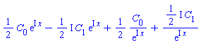 (1/2)*C[0]*exp(I*x)-((1/2)*I)*C[1]*exp(I*x)+(1/2)*C[0]/exp(I*x)+((1/2)*I)*C[1]/exp(I*x)