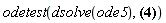 odetest(dsolve(ode5), (y(x)^2+1)^3 = (y(x)-x)^2*(x^2+1)*(diff(y(x), x))^2/a^2)
