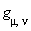 g[mu, nu]