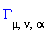 GAMMA[mu, nu, alpha]