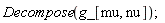 Decompose(g_[mu, nu])