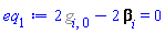 2*%g_[i, 0]-2*Physics:-ThreePlusOne:-Shift[i] = 0