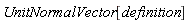 UnitNormalVector[definition]