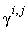 "gamma[]^(i,j)"