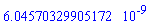 0.604570329905172e-8