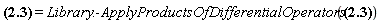 Physics[`*`](Physics[Commutator](Physics[SpaceTimeVector][m](X), P[n]), Ket(psi, x, y, z)) = Library:-ApplyProductsOfDifferentialOperators(Physics[`*`](Physics[Commutator](Physics[SpaceTimeVector][m](X), P[n]), Ket(psi, x, y, z)))
