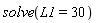 solve(L1 = 30)