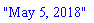 Record(monthDay = 5, month = (), year = 2018, format = "%B %e, %Y", ModulePrint = proc (m) Finance:-FormatDate(m) end proc)