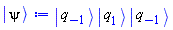 Physics:-`*`(Physics:-Ket(q, -1), Physics:-Ket(q, 1), Physics:-Ket(q, -1))