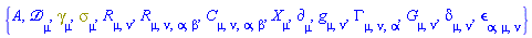 {A, Physics:-D_[mu], Physics:-Dgamma[mu], Physics:-Psigma[mu], Physics:-Ricci[mu, nu], Physics:-Riemann[mu, nu, alpha, beta], Physics:-Weyl[mu, nu, alpha, beta], Physics:-d_[mu], Physics:-g_[mu, nu], Physics:-Christoffel[mu, nu, alpha], Physics:-Einstein[mu, nu], Physics:-KroneckerDelta[mu, nu], Physics:-LeviCivita[alpha, mu, nu], Physics:-SpaceTimeVector[mu](X)}