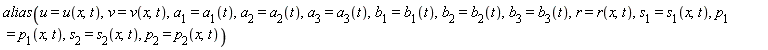 alias(u = u(x, t), v = v(x, t), a[1] = a[1](t), a[2] = a[2](t), a[3] = a[3](t), b[1] = b[1](t), b[2] = b[2](t), b[3] = b[3](t), r = r(x, t), s[1] = s[1](x, t), p[1] = p[1](x, t), s[2] = s[2](x, t), p[2] = p[2](x, t))