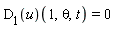 (D[1](u))(1, theta, t) = 0