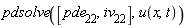 pdsolve([pde__22, iv__22], u(x, t))