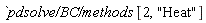 `pdsolve/BC/methods`[2, "Heat"]