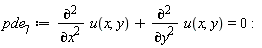 pde__7 := diff(u(x, y), x, x)+diff(u(x, y), y, y) = 0