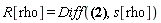 R[rho] = Diff(s[mu]*A[mu, nu]*s[nu], s[rho])