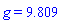 g = 9.809