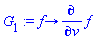 proc (f) options operator, arrow; diff(f, v) end proc