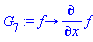 proc (f) options operator, arrow; diff(f, x) end proc