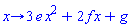 proc (x) options operator, arrow; 3*e*x^2+2*f*x+g end proc