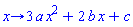 proc (x) options operator, arrow; 3*a*x^2+2*b*x+c end proc