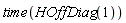 time(HOffDiag(1))