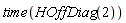 time(HOffDiag(2))