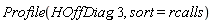 Profile(HOffDiag, 3, sort = rcalls)