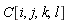 C[i, j, k, l]