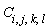 C[i, j, k, l]