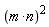 (m*n)^2