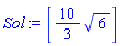 [(10/3)*6^(1/2)]